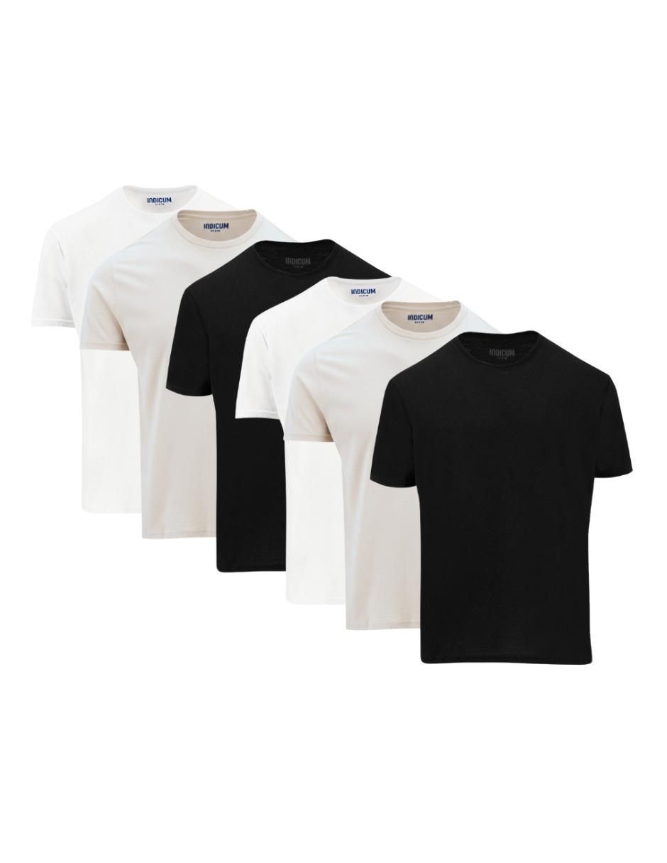 Set playera manga corta cuello redondo para mujer