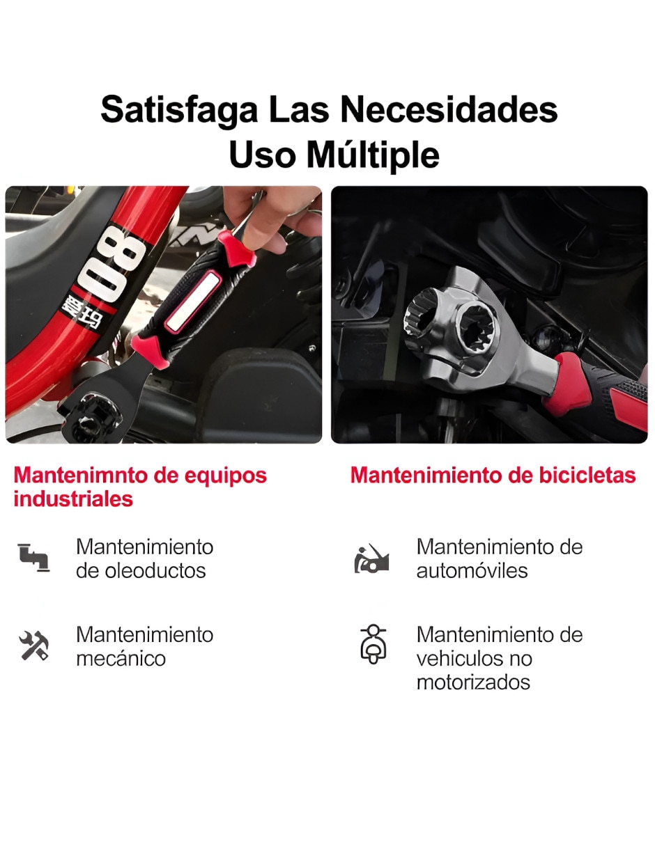 Set llave mixta punta hexagonal 3