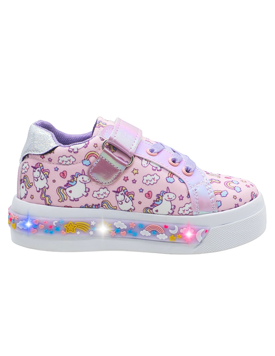 Tenis Ninos para niña Fun Lights Unicornio