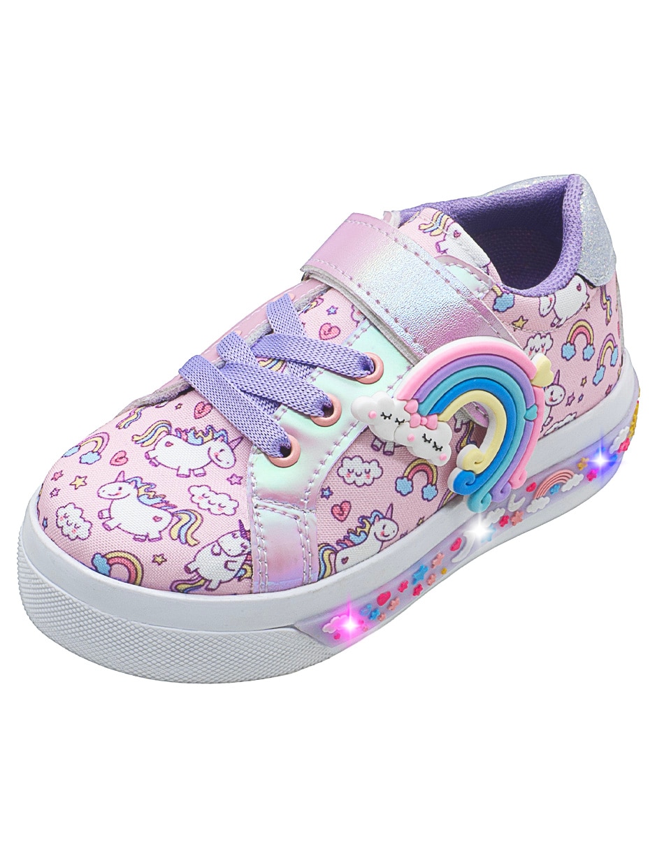 Tenis Ninos para niña Fun Lights Unicornio