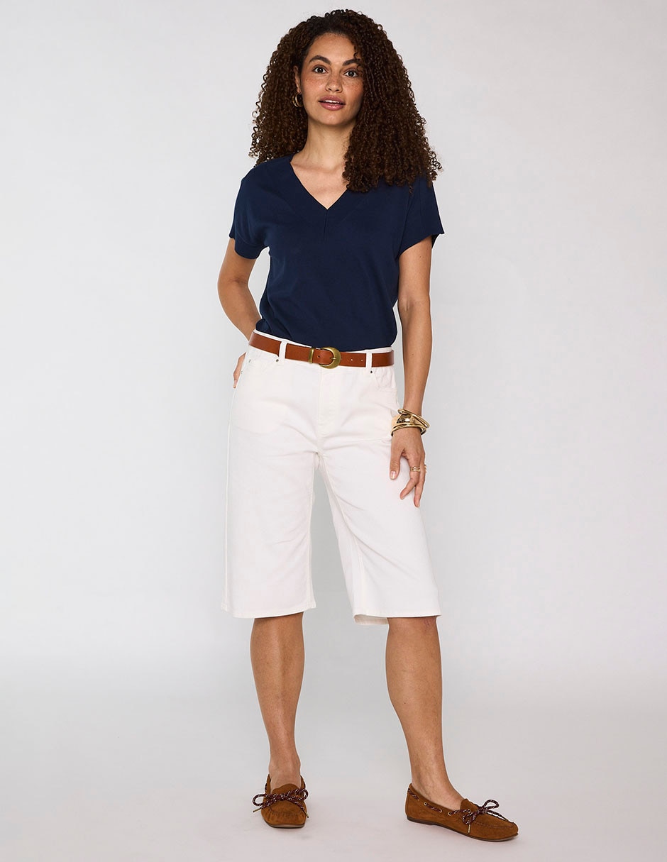 Playera cuello v para mujer 4