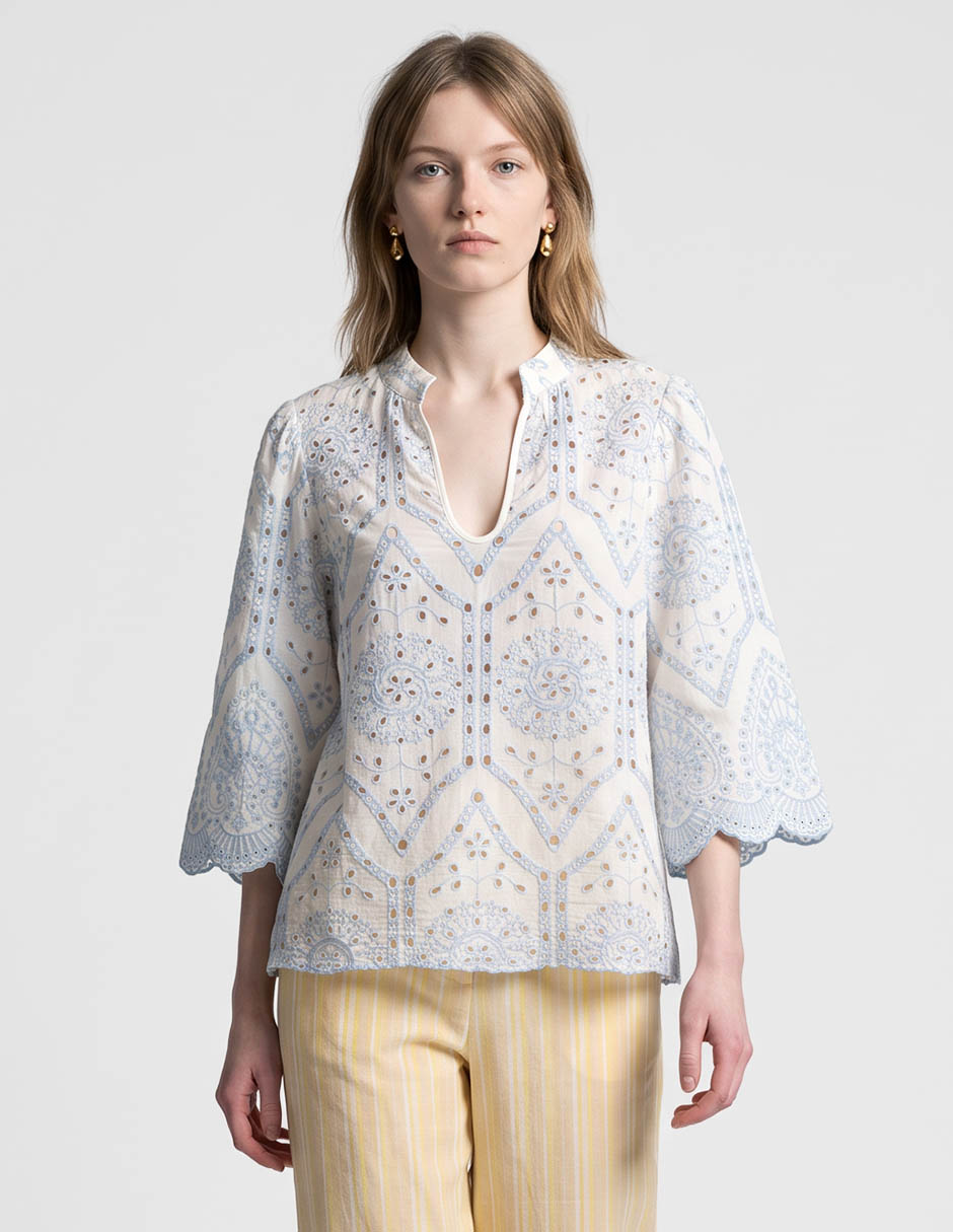Blusa manga 3/4 para mujer
