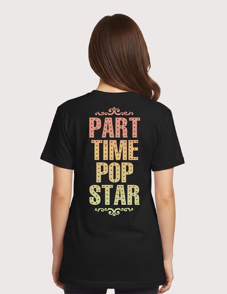 Playera manga corta Hannah Montana - Logo Pop Star cuello redondo para mujer 2