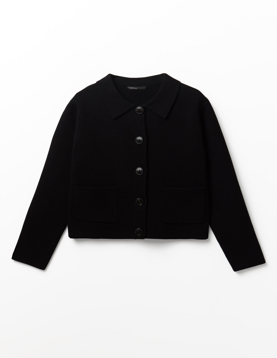 Suéter cuello camisero para mujer 6