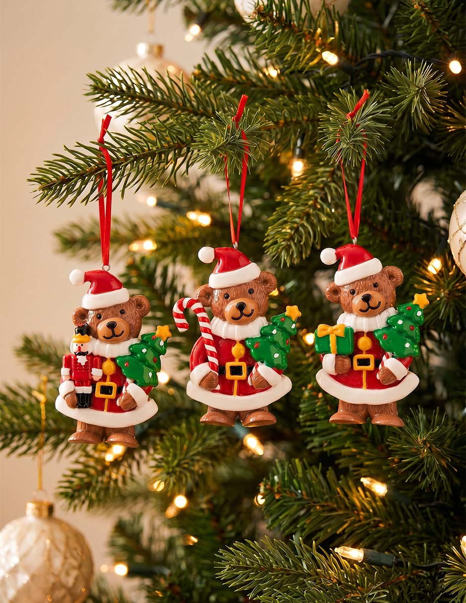 Set de ornamentos oso 2
