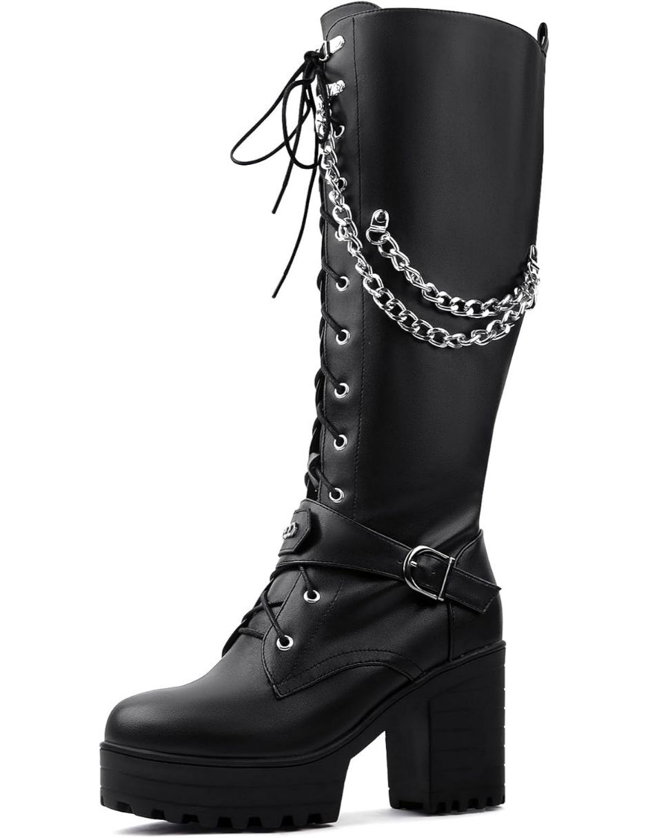 Bota a la rodilla para mujer