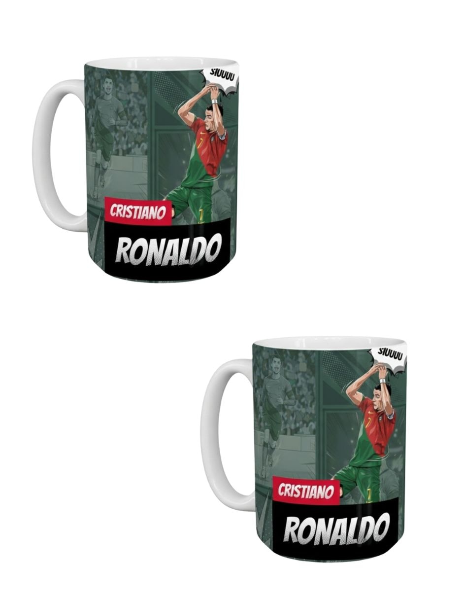 Set de tazas clásicas Cristiano El Bicho Ronaldo 2 piezas Set de tazas clásicas Cristiano El Bicho Ronaldo 2 piezas