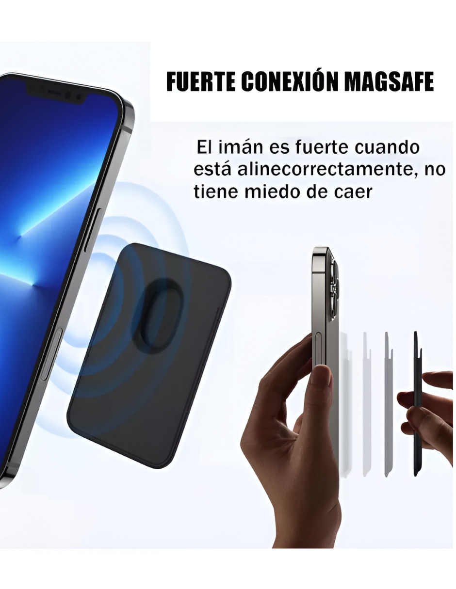 Tarjetero para celular cuero unisex 3