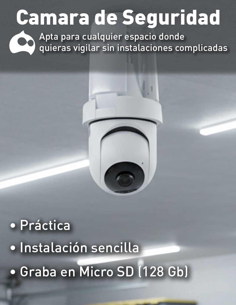 Cámara de seguridad modelo CBHH-1241 inalámbrica HD 150° a 60° con capacidad de grabar para interior 2