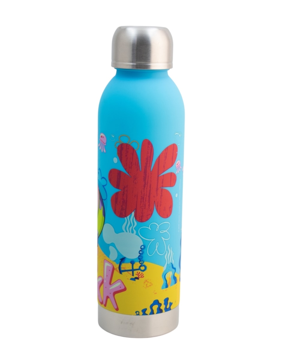 Botella de agua Fun Kids Nickelodeon con tapa rosca 750 ml