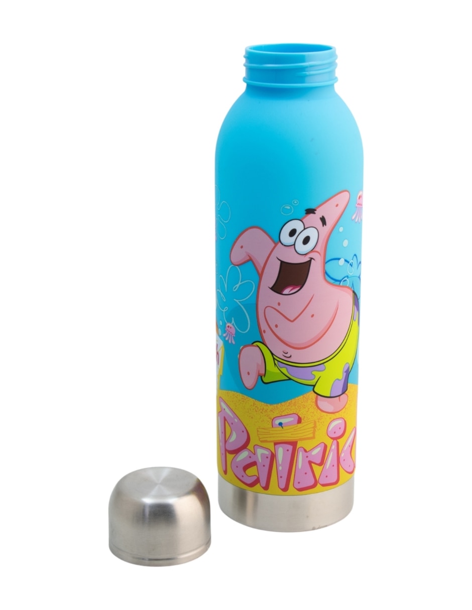 Botella de agua Fun Kids Nickelodeon con tapa rosca 750 ml