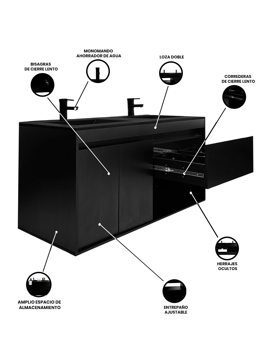Gabinete Sí SYBI DECOMOBIL de MDF y melamina