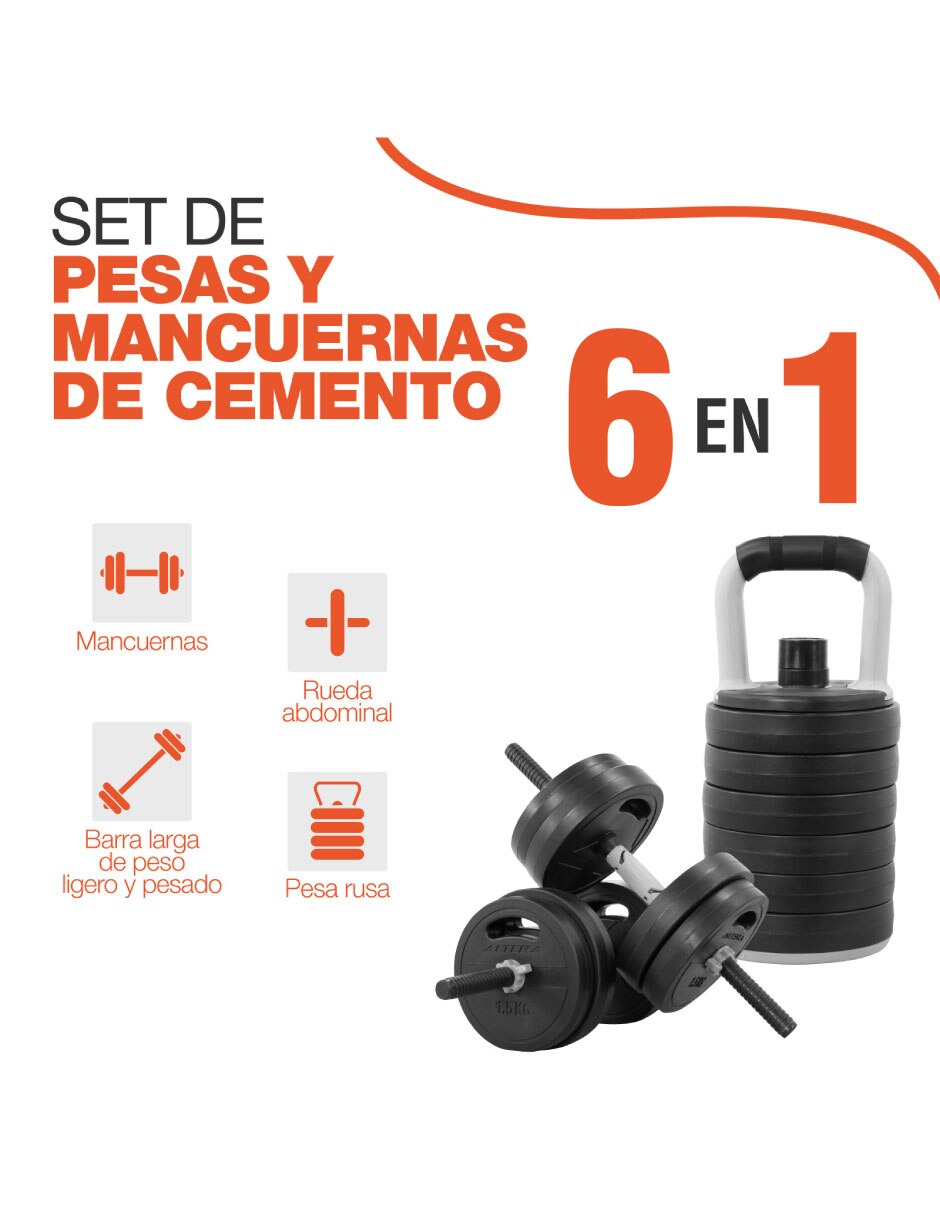 Kit mancuernas de peso variable Altera Diferentes pesos