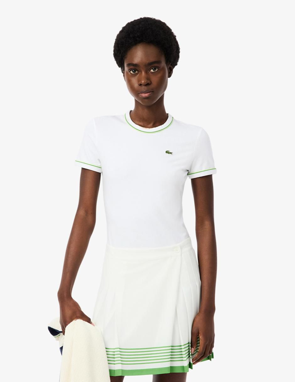 Playera manga corta Lacoste cuello redondo para mujer