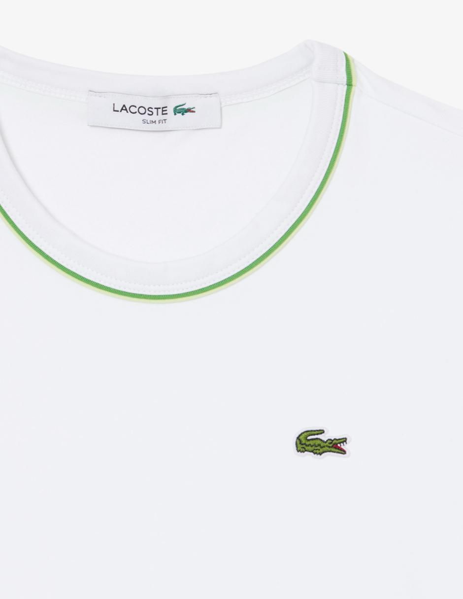 Playera manga corta Lacoste cuello redondo para mujer