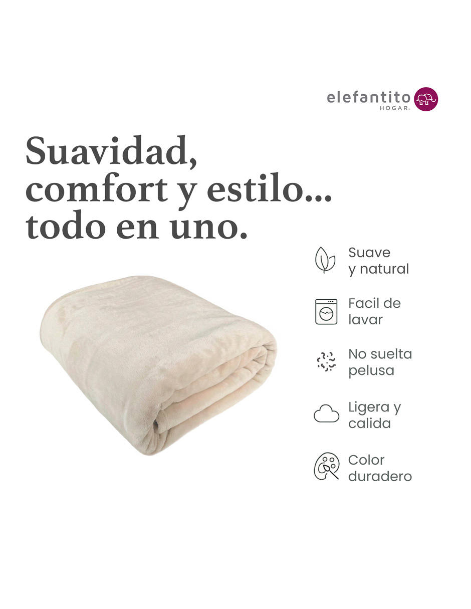 Cobertor Elefantito Hogar estampado acanalado
