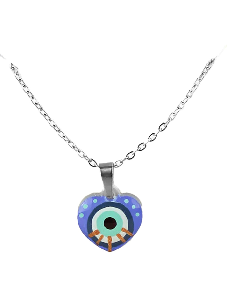 Collar con dije de ojo turco