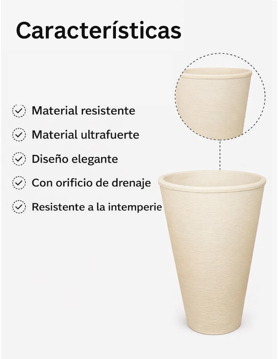 Maceta Elly de plástico