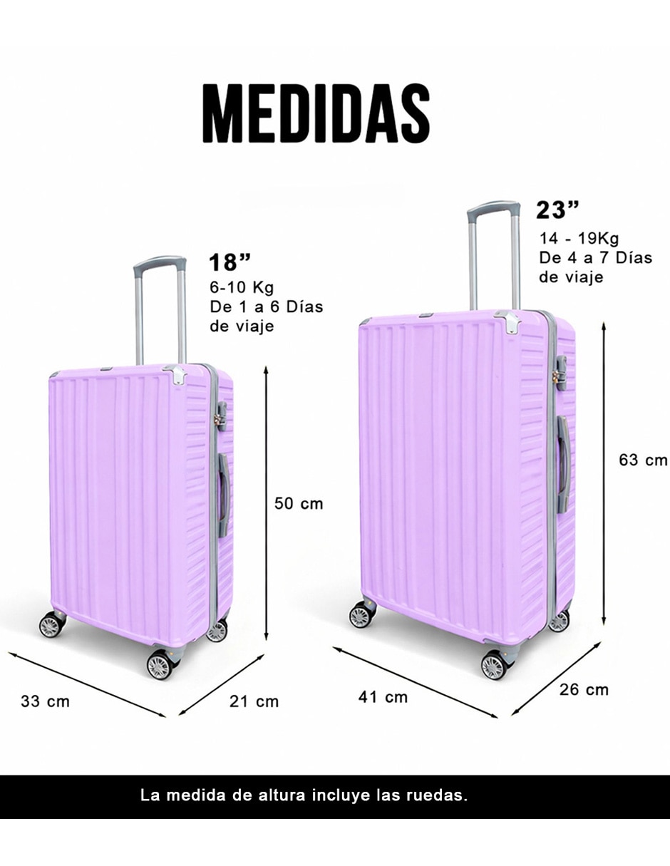 Set maletas de viaje 8