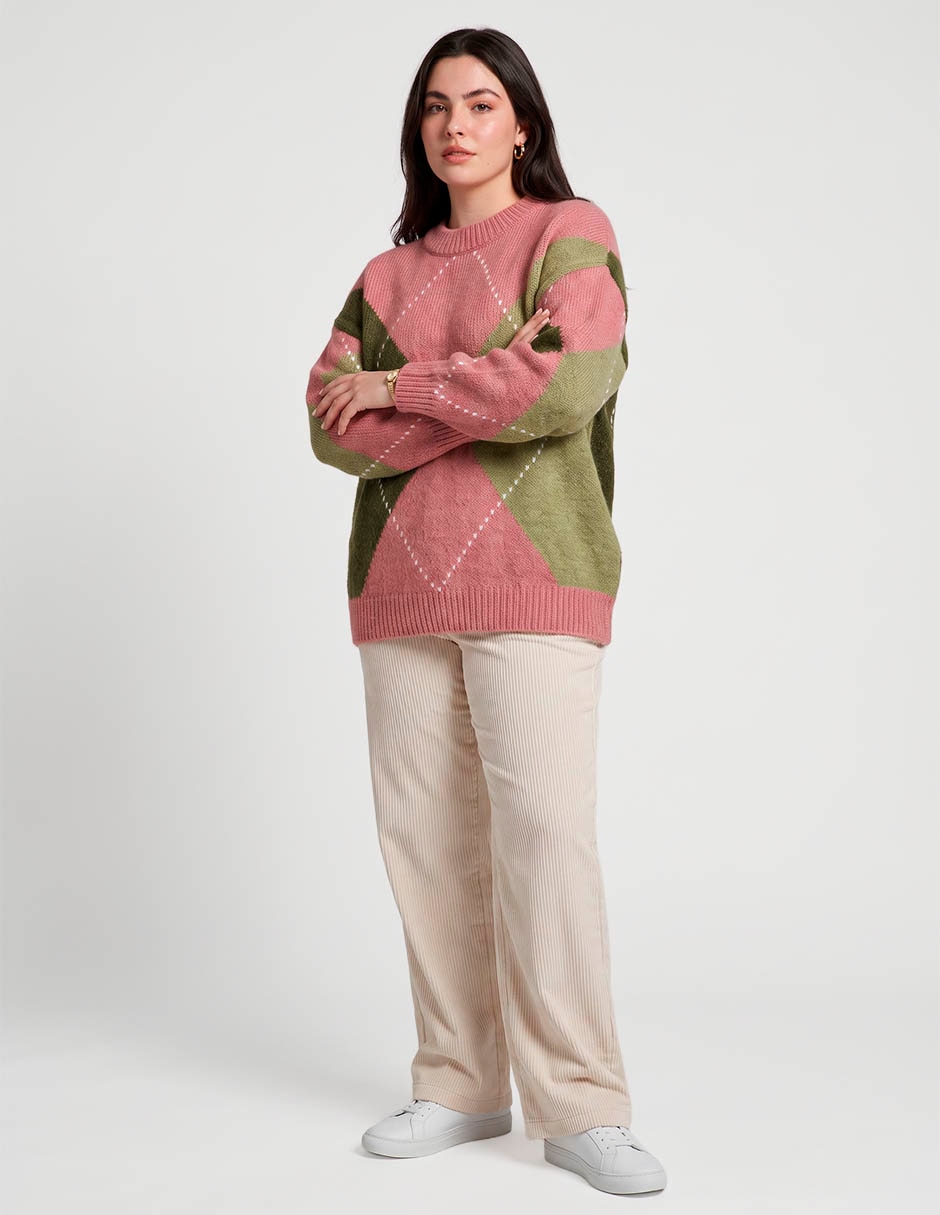 Suéter cuello redondo para mujer 3