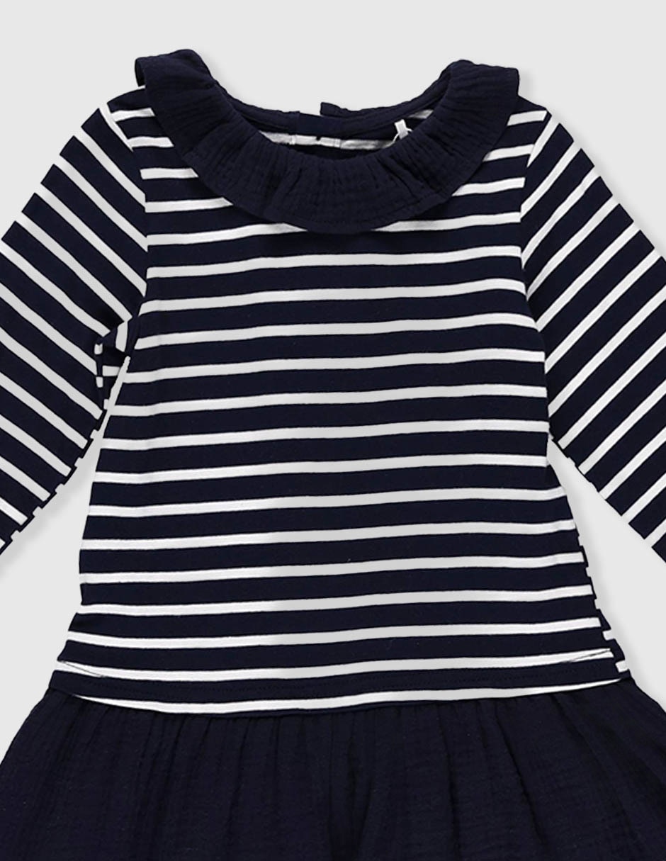 Vestido manga larga para niña 4