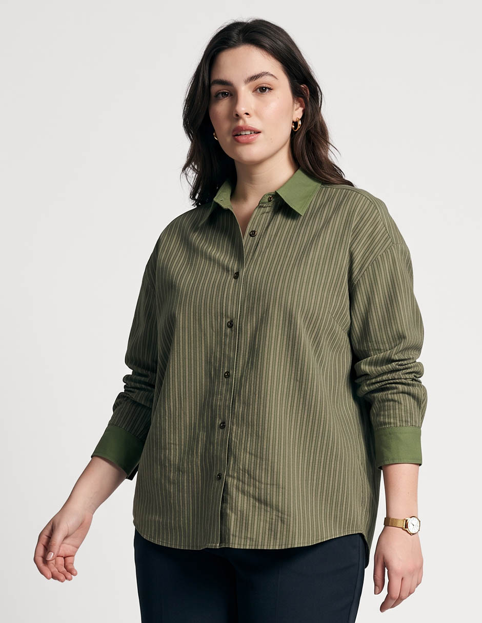 Blusa manga larga para mujer
