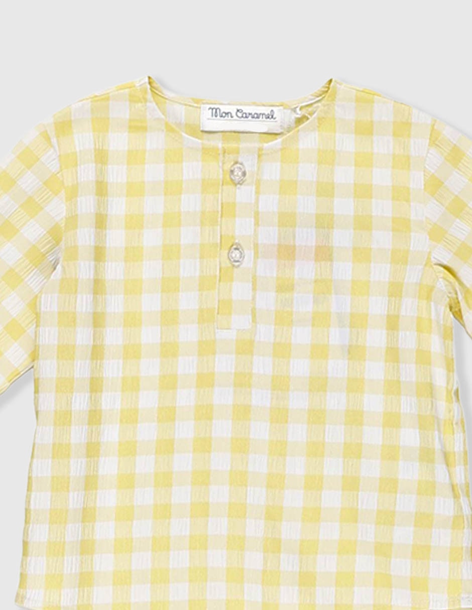 Camisa de algodón manga larga para niña 2