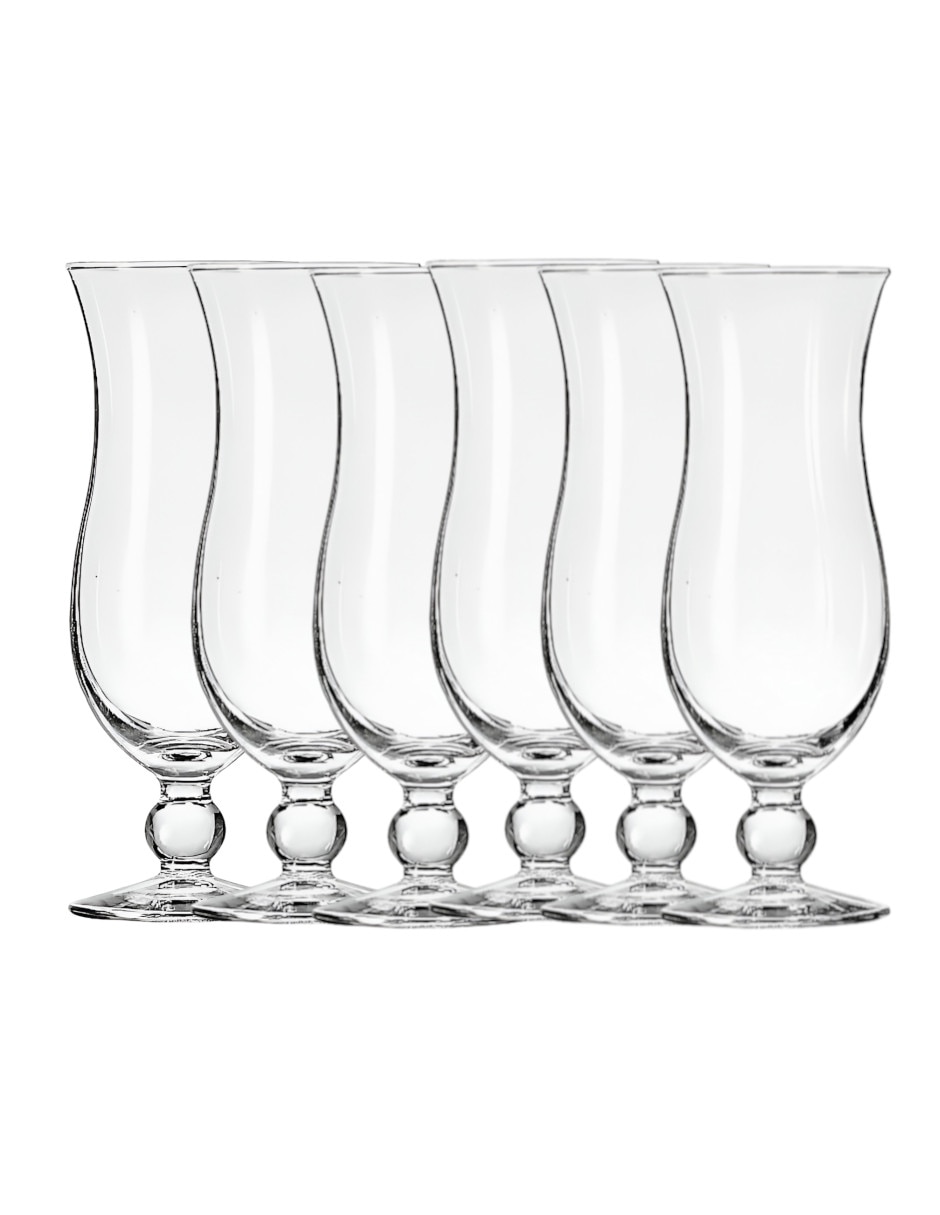 Set de copas universal de vidrio 6 piezas Set de copas universal de vidrio 6 piezas