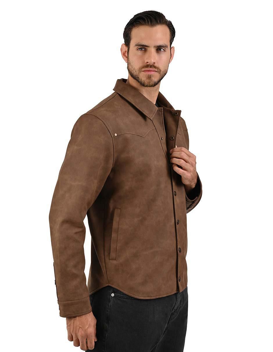 "chamarra" casual wrangler chamarra no "de" poliuretano con bolsillos "para hombre"