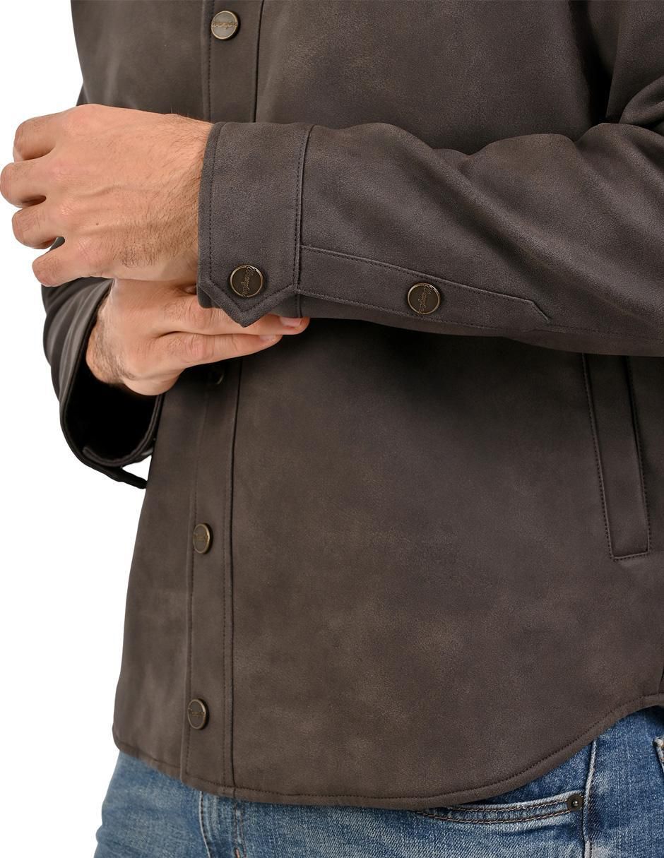 Chamarra casual con bolsillos para hombre 2