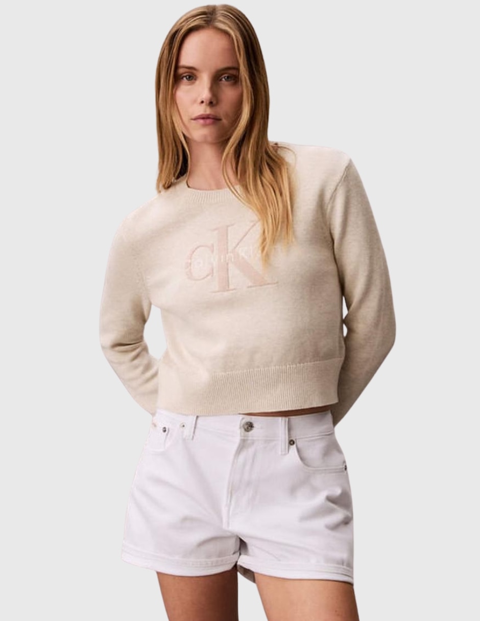 Suéter cuello redondo para mujer Suéter cuello redondo para mujer