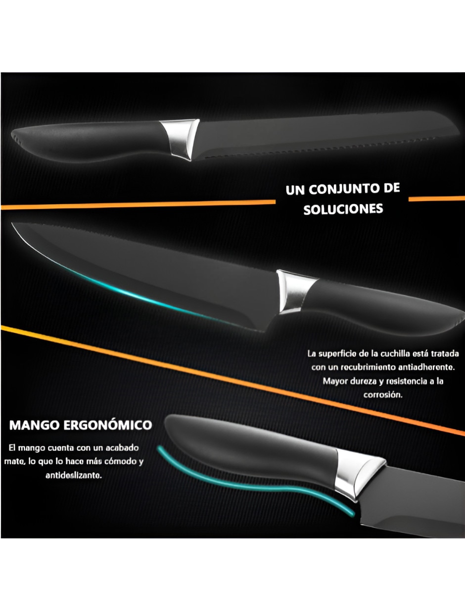 Set de cuchillos varios Xtellar 5 piezas