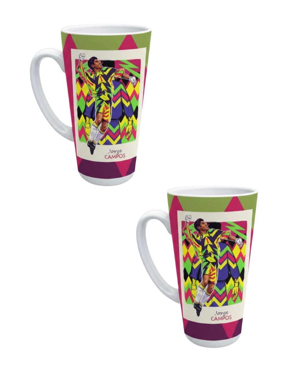 Set de tazas alargadas Jorge Campos 2 piezas Set de tazas alargadas Jorge Campos 2 piezas