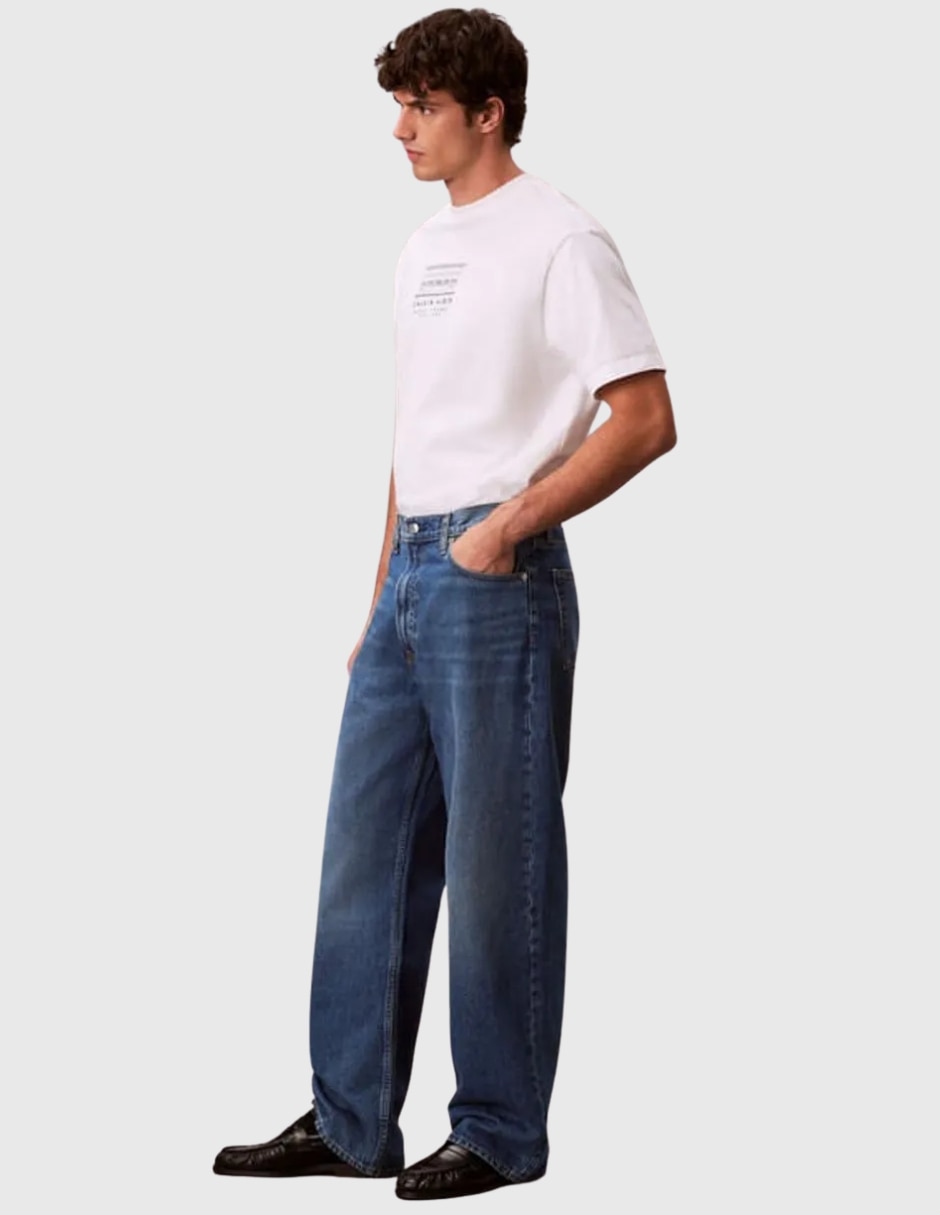 Jeans carrot deslavado para hombre 5