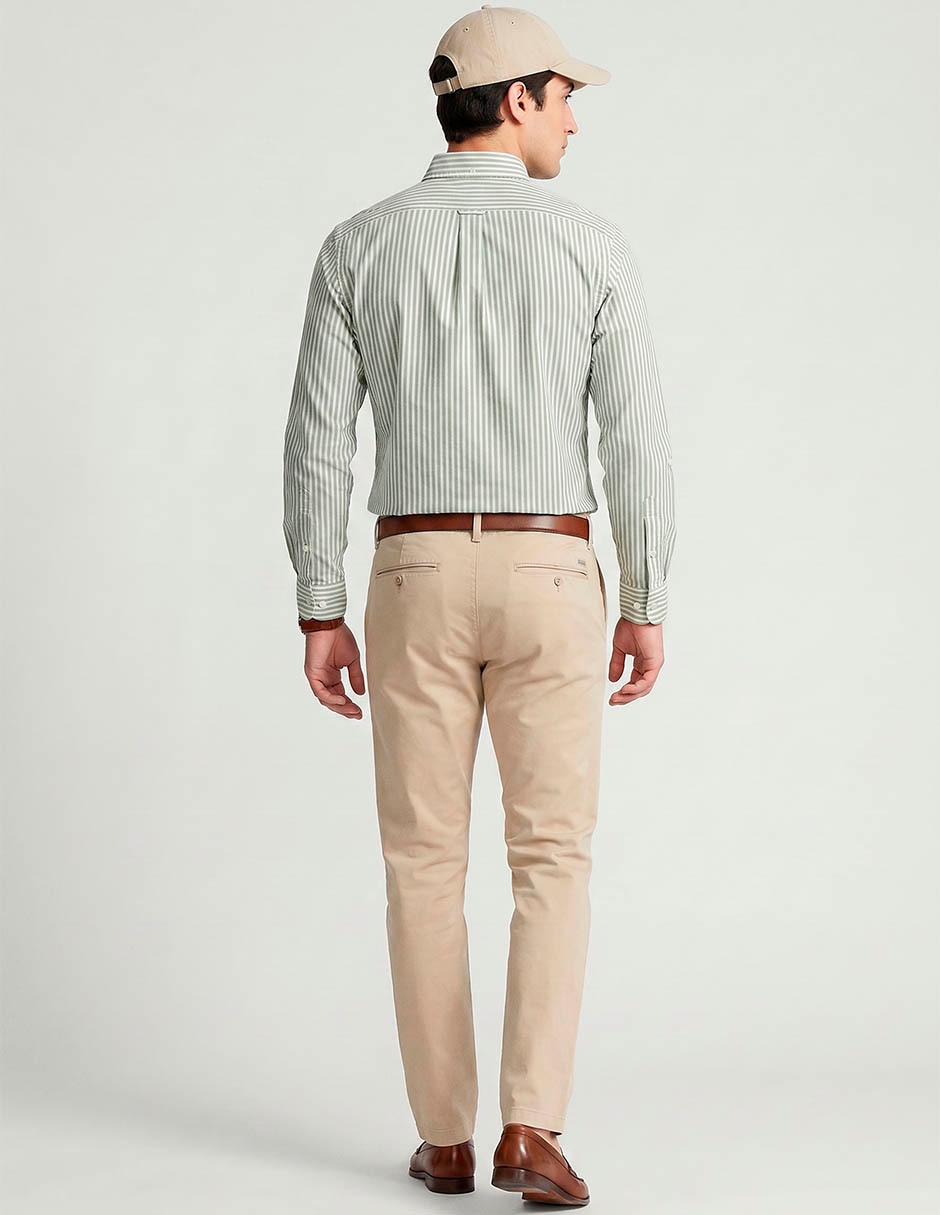 Camisa business casual ben sherman de algodón manga larga para hombre