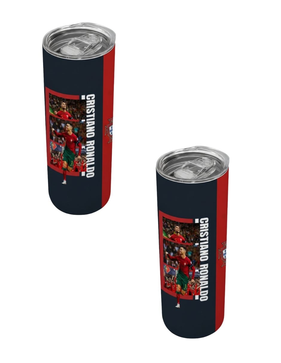 Set de termos de acero inoxidable con tapa a presión 590 ml