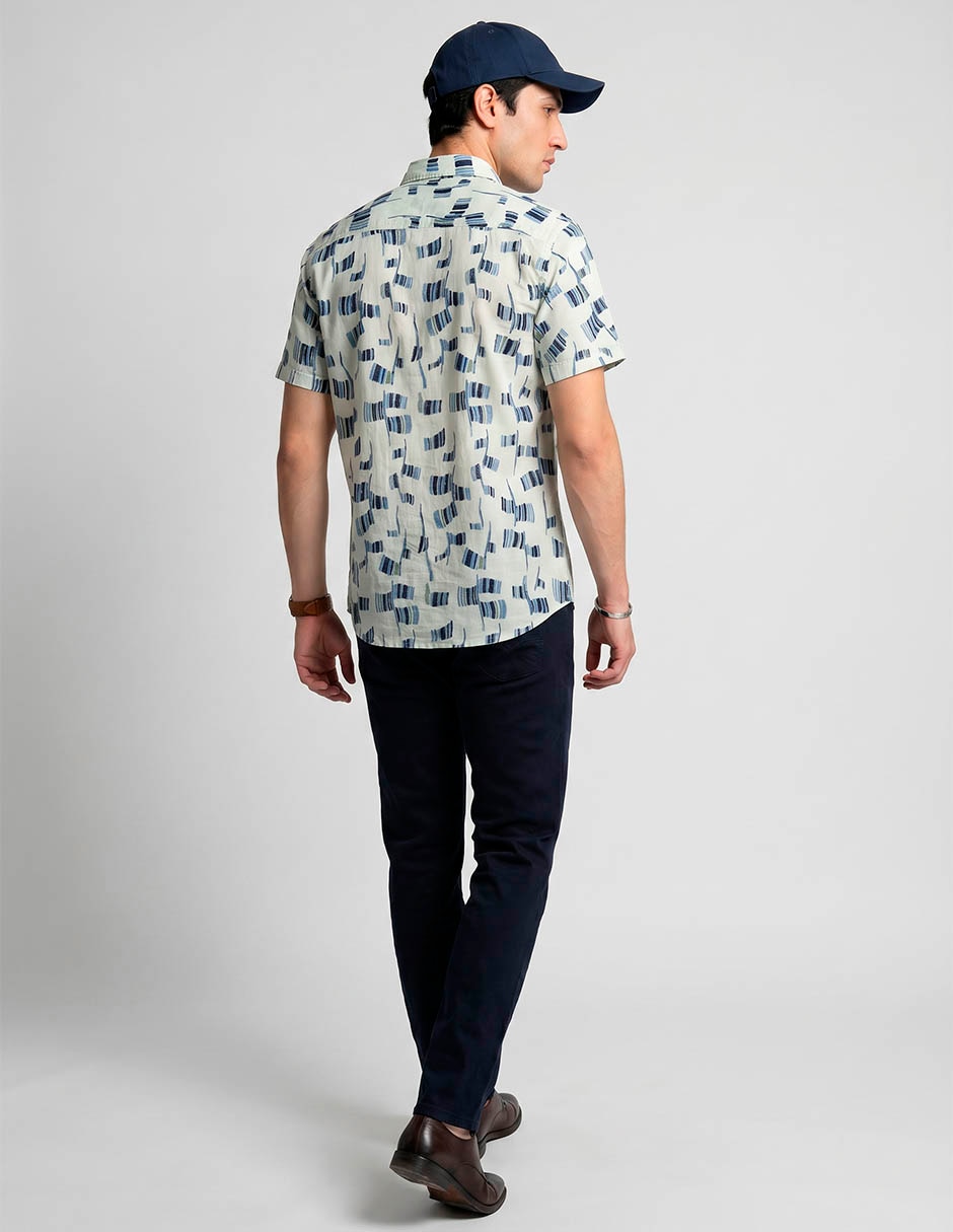 Camisa casual ben sherman de algodón manga corta para hombre