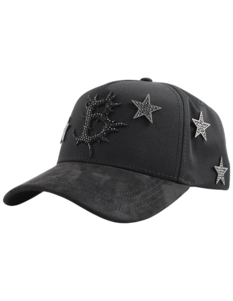 Gorra visera curva snapback casual Barbas Hats Dark Nebula para hombre
