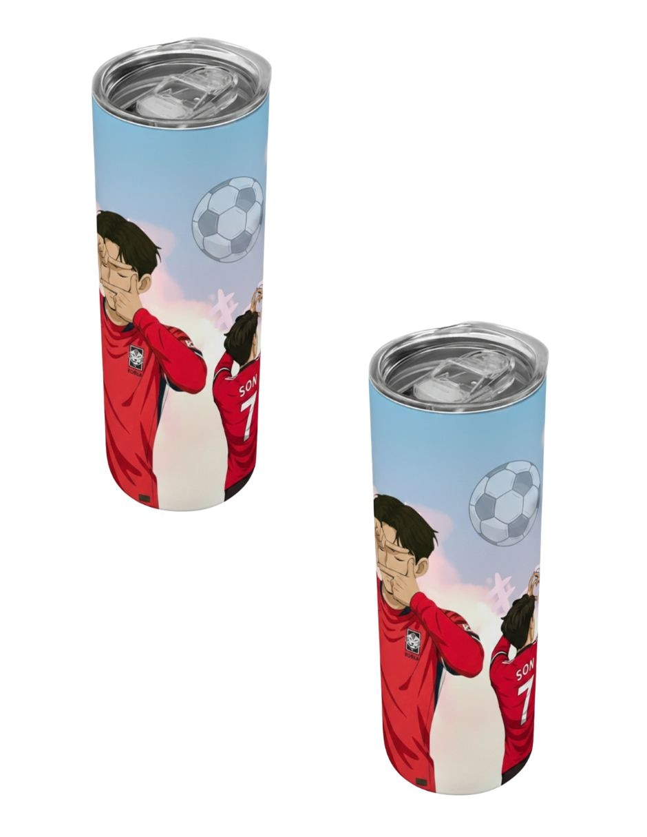 Set de termos de acero inoxidable con tapa a presión 590 ml