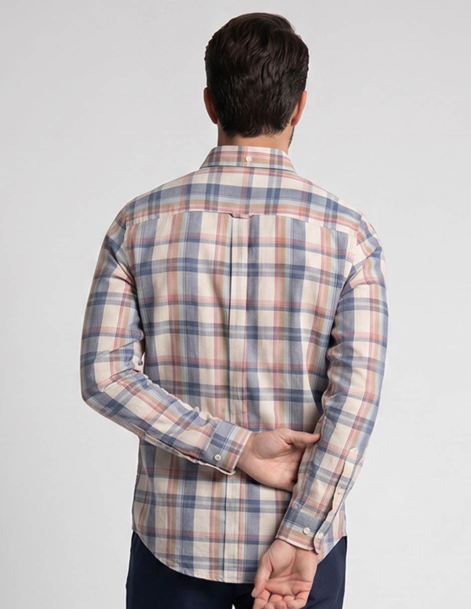 Camisa casual de algodón manga larga para hombre 2