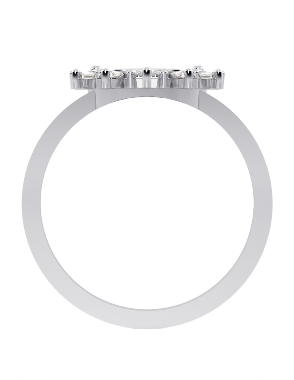 Anillo de ojo Turco 10 K de oro zirconia brillante 3