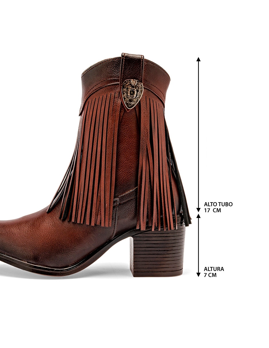 Bota cowboy arriba del tobillo Mimar para mujer