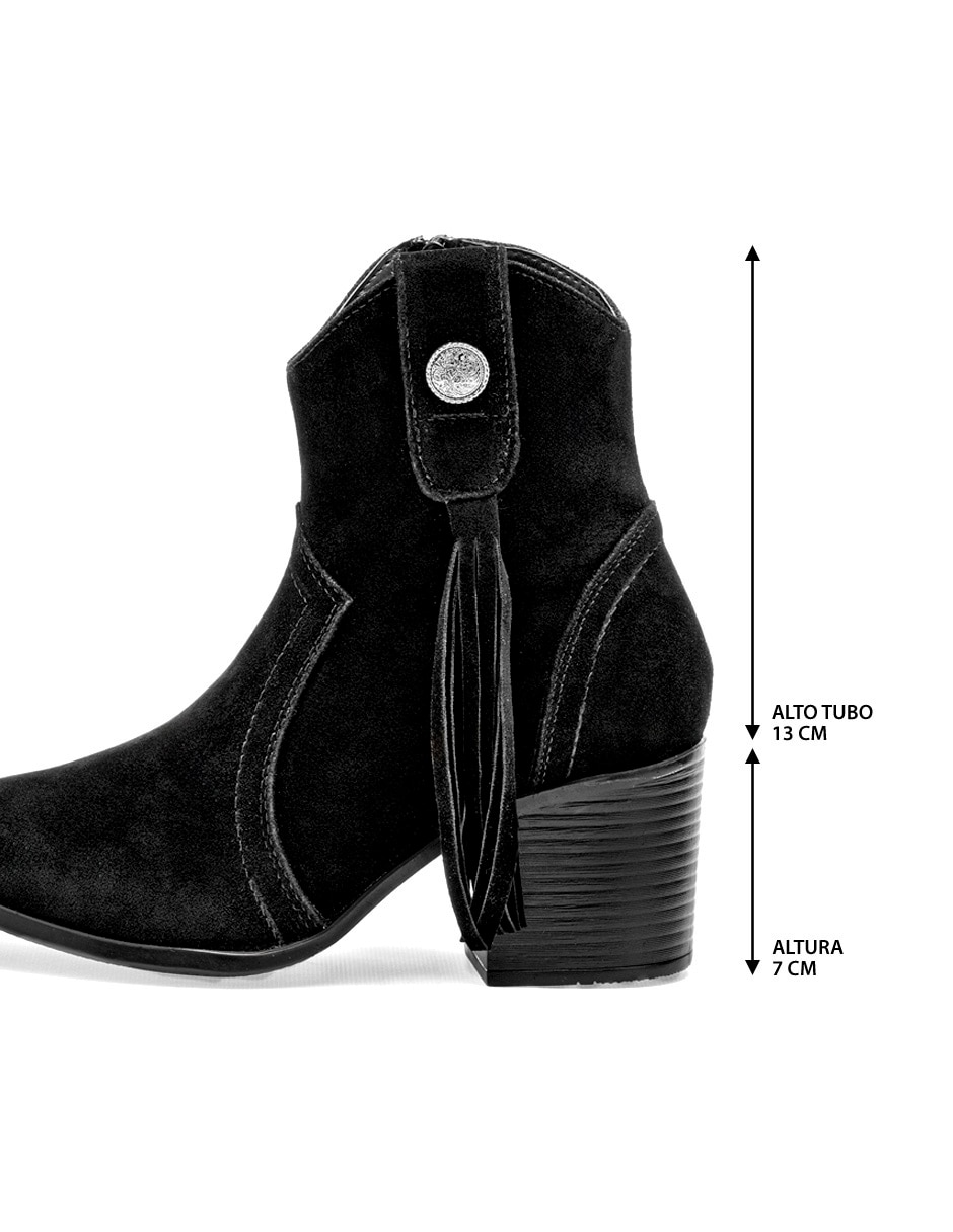 Bota cowboy arriba del tobillo MoraMora para mujer