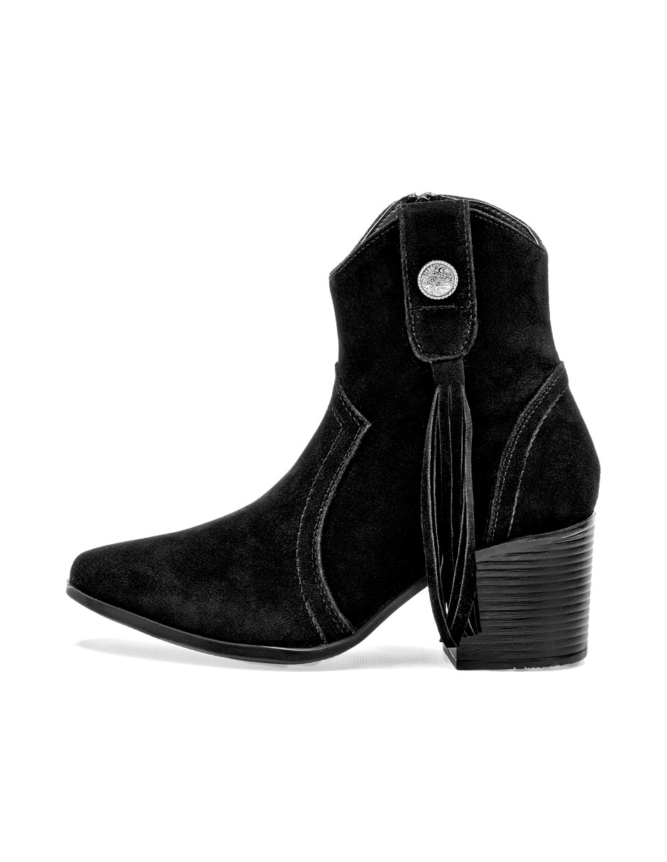 Bota cowboy arriba del tobillo para mujer