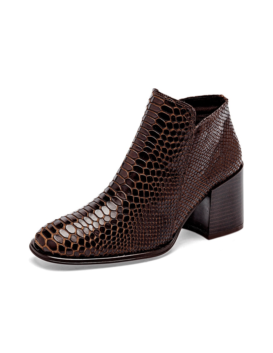 Bota cowboy al tobillo de piel para mujer 2
