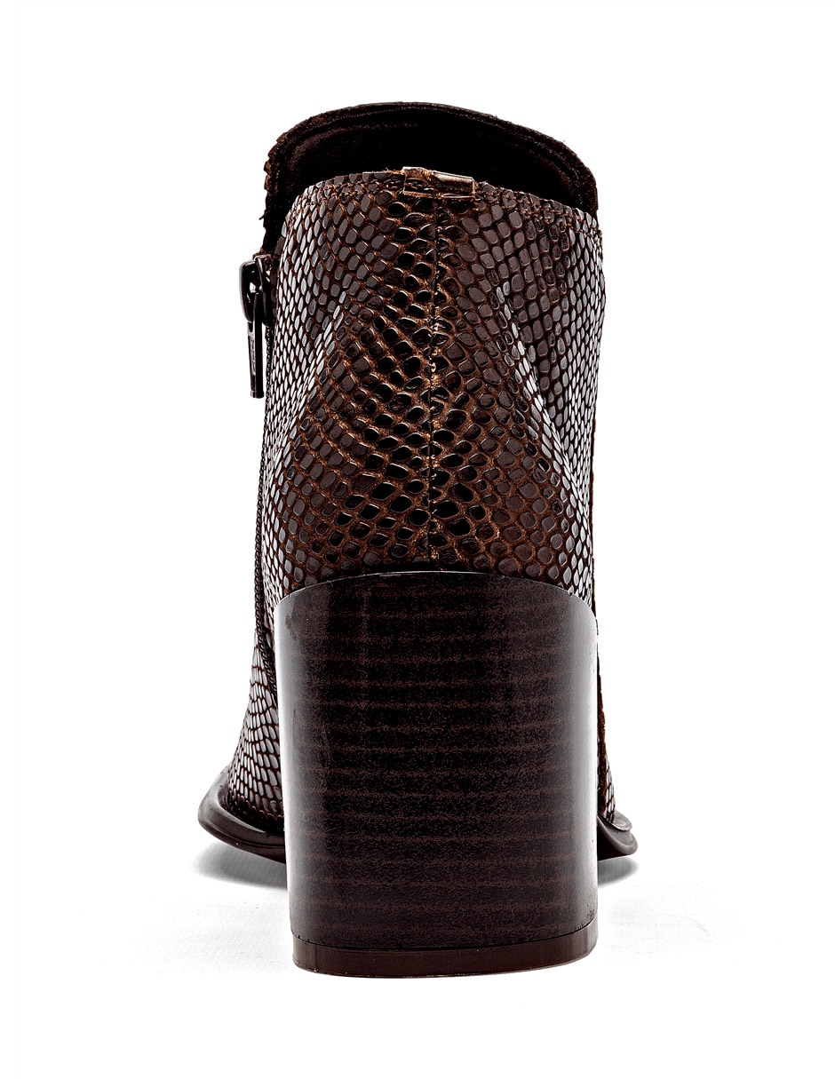 Bota cowboy al tobillo de piel para mujer 3