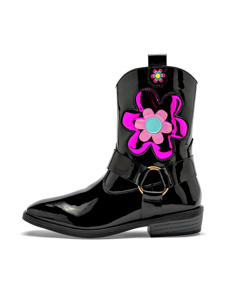 Bota cowboy arriba del tobillo para mujer