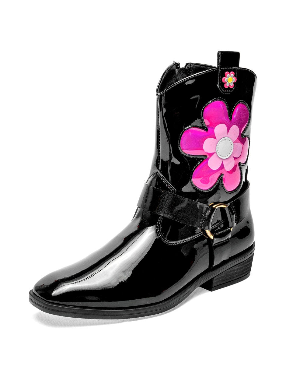 Bota cowboy arriba del tobillo para mujer