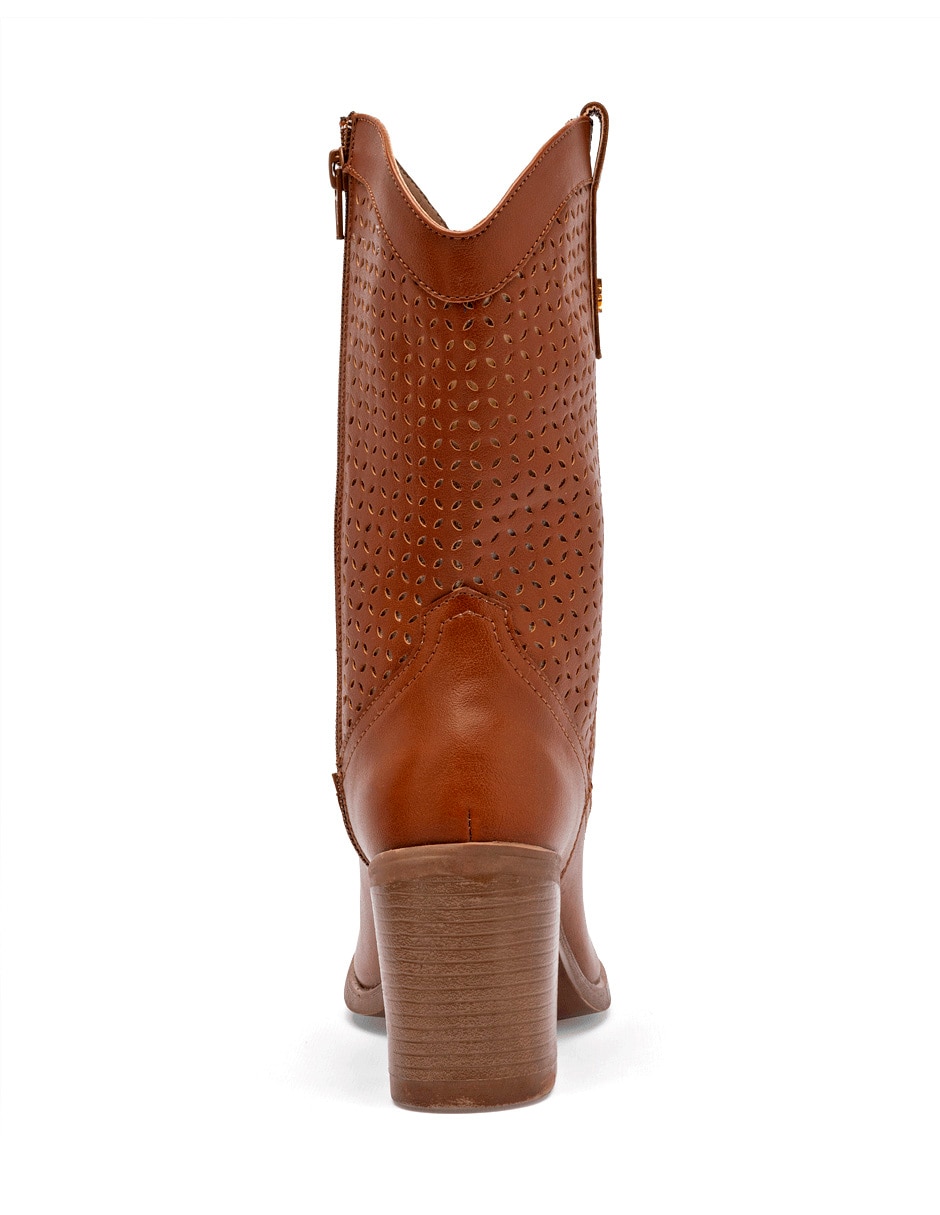 Bota cowboy arriba del tobillo Moramora para mujer