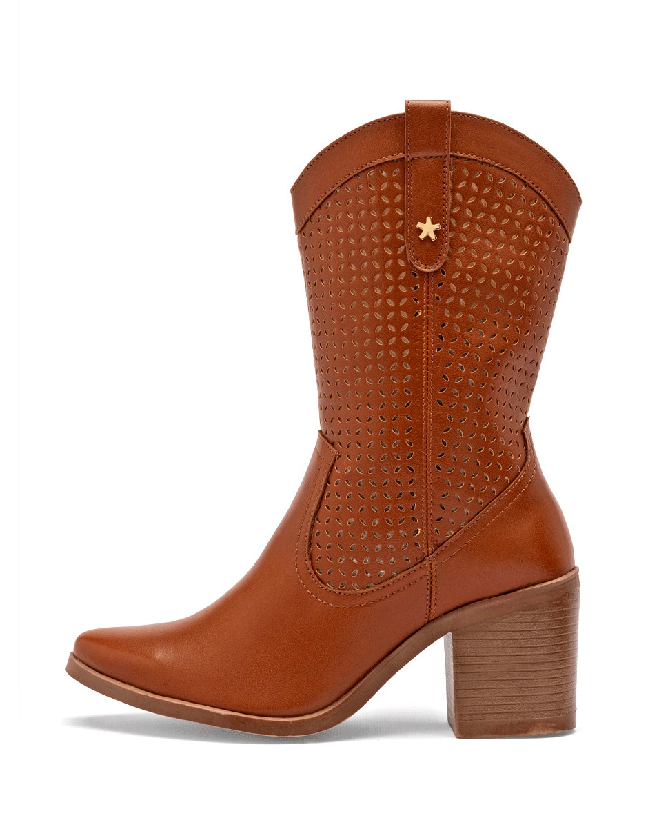 Bota cowboy arriba del tobillo para mujer